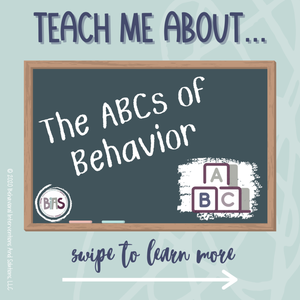 The ABCs of Conduct – BIAS Behavioral Interventions